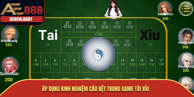 Tài Xỉu Online - Hướng Dẫn Luật Lệ Và Kinh Nghiệm Cá Cược 3 Áp dụng kinh nghiệm cầu bệt trong game Tài xỉu
